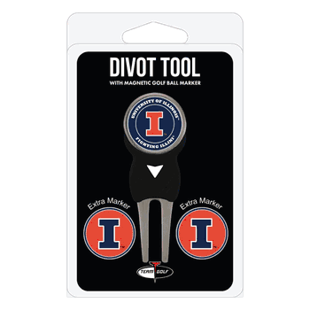 Illinois Fighting Illini Divot Tool Pack - Signature tool w/ 3 markers