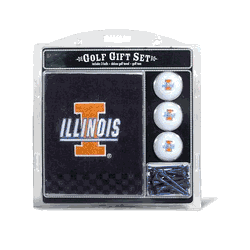 Illinois Fighting Illini Embroidered Towel Golf Gift Set