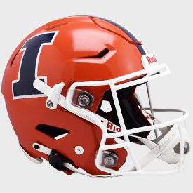 Illinois Fighting Illini Full Size Authentic SpeedFlex Football Helmet Orange