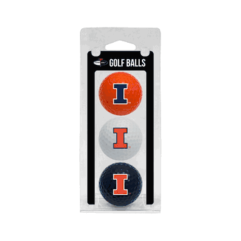 Illinois Fighting Illini Golf Balls - 3 Pack