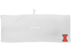 Illinois Fighting Illini Large Microfiber Towel - 16" x 40" (White)