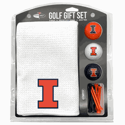 Illinois Fighting Illini Microfiber Towel Gift Set - 16 x 40 (White)