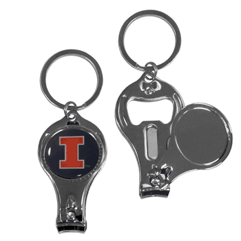 Illinois Fighting Illini Nail Care/Bottle Opener Key Chain
