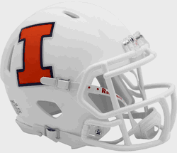 Illinois Fighting Illini NCAA Mini Speed Football Helmet Satin