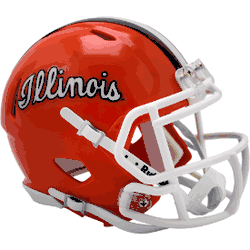 Illinois Fighting Illini NCAA Mini Speed Football Helmet Script