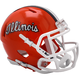 Illinois Fighting Illini NCAA Mini Speed Football Helmet Script