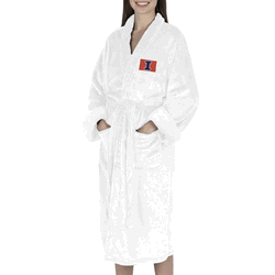 Illinois Fighting Illini NCAA White Out Silk Touch Robe Small/Medium