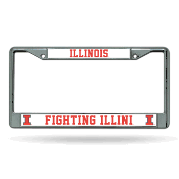 Illinois Fighting Illini Chrome Frame