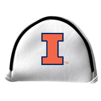 Illinois Fighting Illini Putter Cover - Mallet (White)