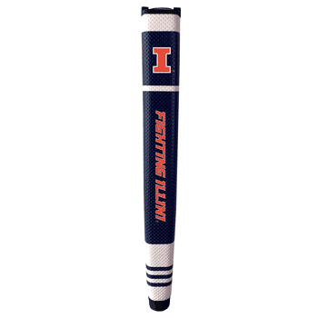 Illinois Fighting Illini Putter Grip (Colored with white stripes)