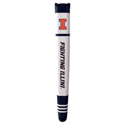 Illinois Fighting Illini Putter Grip (White with colored stripes)