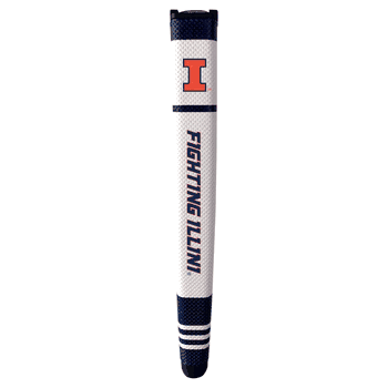 Illinois Fighting Illini Putter Grip (White with colored stripes)