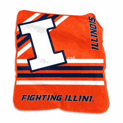 Illinois Fighting Illini Raschel Throw