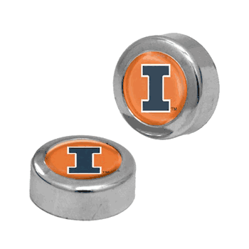 Illinois Fighting Illini Screw Caps Domed