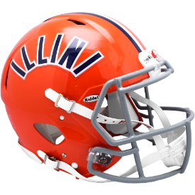 Illinois Fighting Illini Speed Full Size Authentic Football Helmet 1971-1987