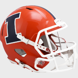Illinois Fighting Illini Speed Full Size Authentic Football Helmet Orange