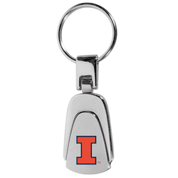 Illinois Fighting Illini Steel Teardop Key Chain