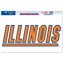 Illinois Fighting Illini Ultra Decal 11in x 17in Logo