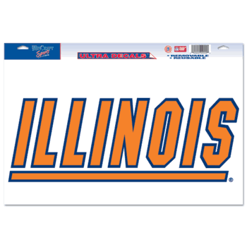 Illinois Fighting Illini Ultra Decal 11in x 17in Logo