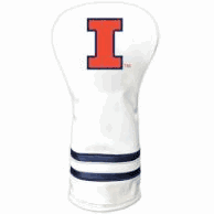 Illinois Fighting Illini Vintage Driver Headcover (White)