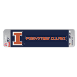 Illinois Illini 2 Piece Team Slogan Decal Sticker Set