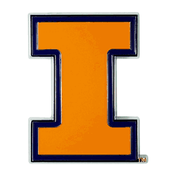 Illinois Illini 3D Color Metal Emblem