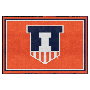 Illinois Illini 5ft. x 8 ft. Plush Area Rug