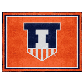 Illinois Illini 8ft. x 10 ft. Plush Area Rug