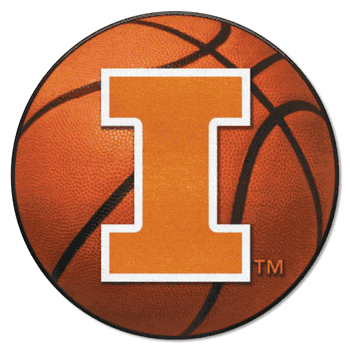 Illinois Illini Basketball Rug - 27in. Diameter