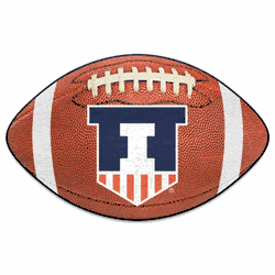 Illinois Illini  Football Rug - 20.5in. x 32.5in.