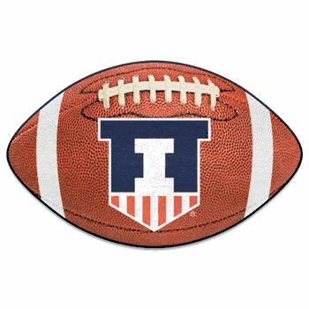 Illinois Illini  Football Rug - 20.5in. x 32.5in.