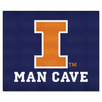Illinois Illini Man Cave Tailgater Rug - 5ft. x 6ft.