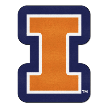 Illinois Illini Mascot Rug