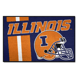 Illinois Illini Starter Mat Accent Rug - 19in. x 30in., Unifrom Design