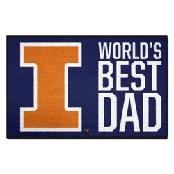 Illinois Illini Starter Mat Accent Rug - 19in. x 30in. World's Best Dad Starter Mat