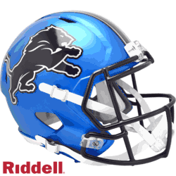 Detroit Lions Authentic Speed Full Size Football Helmet 2024 Alternate Blue