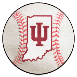 Indiana Hooisers Baseball Rug - 27in. Diameter