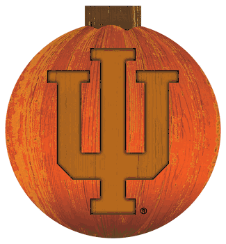 Indiana Hoosiers 12 in. Halloween Pumpkin Sign