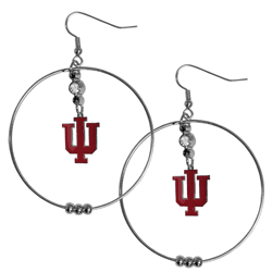 Indiana Hoosiers 2 Inch Hoop Earrings