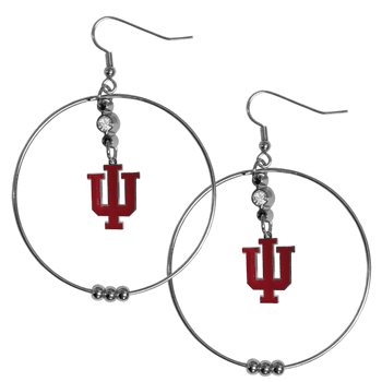 Indiana Hoosiers 2 Inch Hoop Earrings