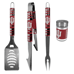 Indiana Hoosiers 3 pc Tailgater BBQ Set and Season Shaker