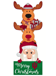 Indiana Hoosiers 31" Santa Stack Leaner