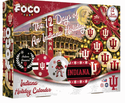 Indiana Hoosiers Advent Calendar Ball Ornament