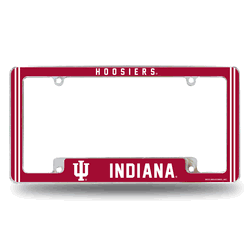 Indiana Hoosiers Alternate Design All Over Chrome Frame
