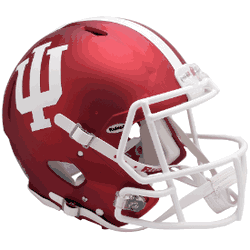 Indiana Hoosiers Authentic Speed Full Size Football Helmet Anodized Crimson