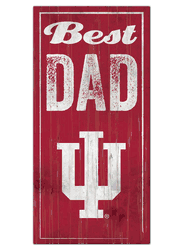 Indiana Hoosiers Best Dad Sign
