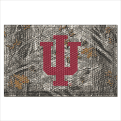 Indiana Hoosiers Camo Rubber Scraper Door Mat
