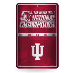Indiana Hoosiers Champ 11" x 17" Home Decor Sign