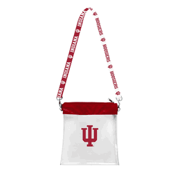 Indiana Hoosiers Clear Pattern Strap Bag