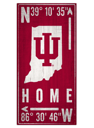 Indiana Hoosiers Coordinate 6x12 Sign